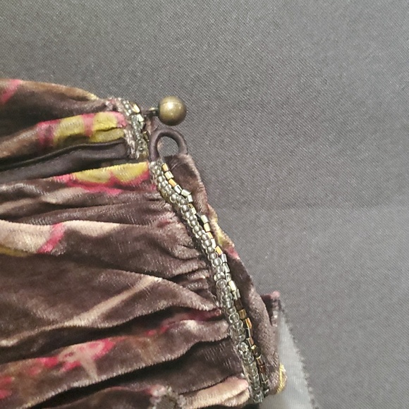 Woman's brown velvet cardigan - Picture 3 of 4